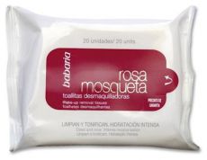 Babaria Rosa Mosqueta Make-up Removal - Odličovací ubrousky 20 ks