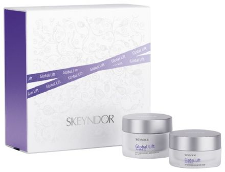 Skeyndor Global Lift Suchá pleť Sada - Liftingový krém na obličej a krk na suchou pleť 50 ml + Liftingový krém na oční okolí 15 ml Dárková sada