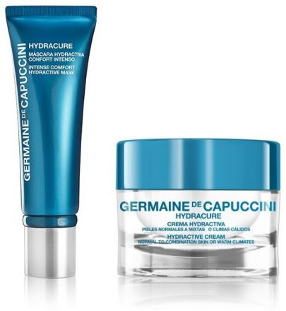 Germaine de Capuccini Hydracure Velmi Suchá Pleť Set č.3 - Hydratační krém pro velmi suchou pleť 50 ml + Hydratační pleťová maska 75 ml Dárková sada