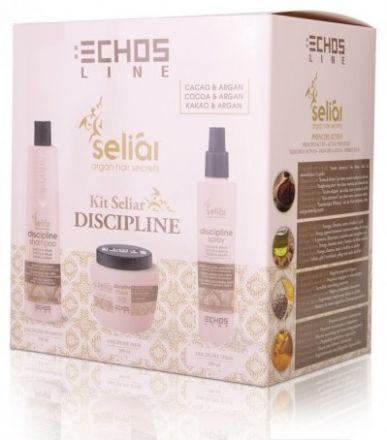Echosline Seliár Discipline sada - Šampon 350ml + Maska 500ml + Sprej 200ml Dárková sada