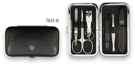 Kellermann Articial Leather Black 7845 F N - Luxusní manikúra 6 dílná