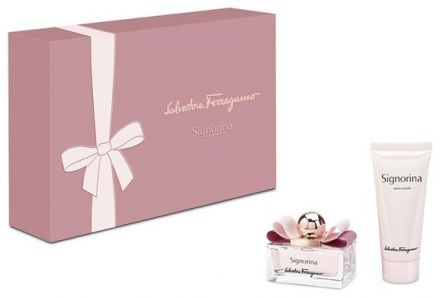 Salvatore Ferragamo Signorina Set - EDP 50ml + Tělové mléko 100ml Dárková sada