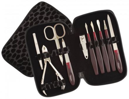 Dup Manikúra Dress - Koženková manikúrní sada 10-ti dílná