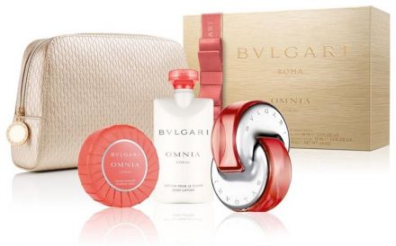 Bvlgari Omnia Coral EdT 65 ml + Tělové mléko 75 ml + Mýdlo 75 g Dárková sada