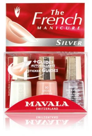 Mavala French Manicure Silver - Francouzká manikúra 3x5ml