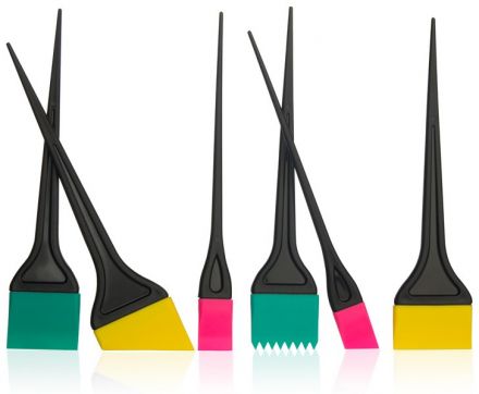 Labor Pro Kadeřnický silikonový štětec na barvení vlasů 6ks