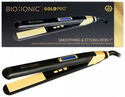 Bio Ionic GoldPro Smoothing & Styling Iron 1” - Žehlička na vlasy s 24K zlatem