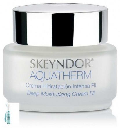 Skeyndor Aquatherm Hydratační set - Intenzivní hydratační koncentrát 7 x2 ml + hluboce zvlhčující krém FII 50 ml + neceser Dárková sada