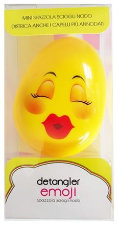 Detangler E-moji - Kartáč na vlasy Smajlík Pusinka