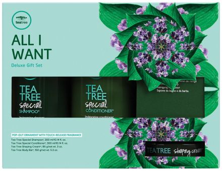 Paul Mitchell Tea Tree Special All I Want Vánoční sada - Šampon 300 ml + kondicionér 300 ml + stylingový krém 85 g + maska 20 ml Dárková sada