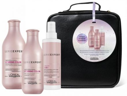 L´oréal Professionnel Vitamino Color Sada 2019 - šampon 300 ml + péče 200 ml + sprej 10 v 1 190 ml Dárková sada