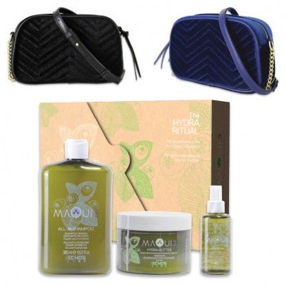 Echosline Maqui 3 Hydratační Vánoční Sada - šampon 385 ml + maska 250 ml + olej 100 ml Dárková sada