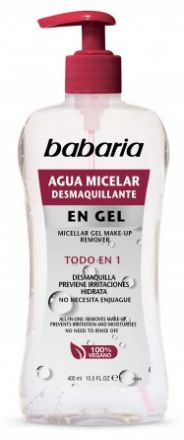 Babaria Aqua Micelar Water - Gelový odličovač s micelární vodou 400 ml