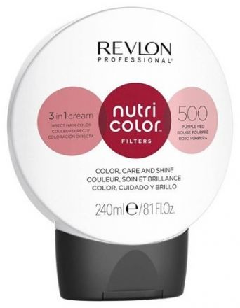 Revlon Professional Nutri Color Filters - Barevná maska na vlasy 500 Purple Red 240ml