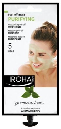 Iroha Purifying Peel-Off Mask Green Tea - Čistící aromaterapeutická slupovací maska 25 ml