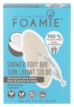 Foamie Shower Body Bar Shake Your Coconuts - Tuhá sprchová péče kokos 80 g