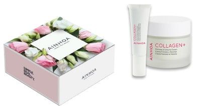Ainhoa Collagen+ Letní Set - Krém pro pevnost a objem pleti 50 ml + krém na oční okolí 15 ml Dárková sada
