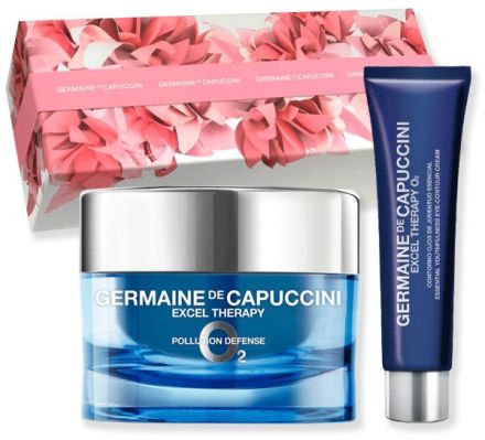 Germaine de Capuccini Excel Therapy O2 Letní Set -Pleťový krém 50 ml + krém na oční okolí 15 ml Dárková Sada