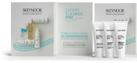 Skeyndor Expert Cleanse Pro Mini Sada - Micelární olej 5 ml + čistící matující gel 5 ml + vitamínová esence 5 ml Dárková sada