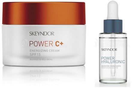 Skeyndor Power C+ Krém sada - Krém 50 ml + hydratační booster 15 ml Dárková sada
