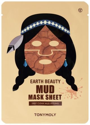 Tony Moly Earth Beauty Mud Mask Sheet - Látková maska čistící 13 ml (1ks)