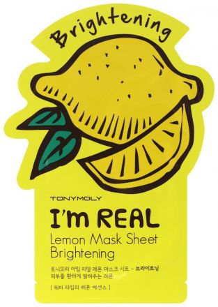 Tony Moly I'm Real Lemon Mask Sheet - Maska pro hydrataci a projasnění 21 g