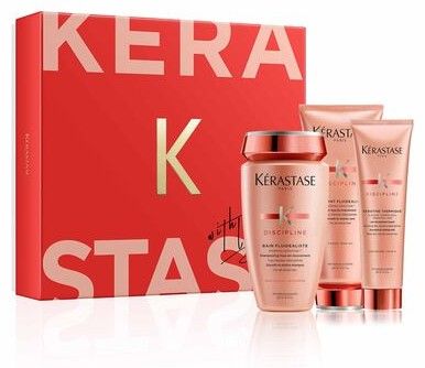 Kérastase Discipline Vánoční Set - Šampon 250 ml + uhlazující finální péče 150 ml + uhlazující lehká péče 200 ml Dárková sada