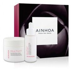 Ainhoa Multivit Vánoční sada - krém pro suchou pleť 50 ml + koncentrát 50 ml Dárková sada