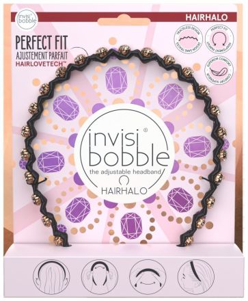 Invisibobble HAIRHALO British Royal Put your Crown on - Nastavitelná čelenka do vlasů