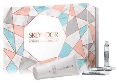 Skeyndor Essential Rich Set - Kolagenové ampule 4 x 2 ml + výživný krém pro suchou pleť 50 ml Dárková sada