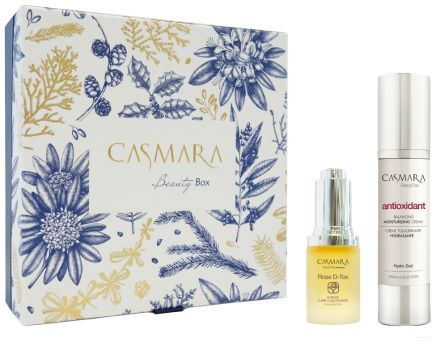 Casmara Antioxidant Set - Krém 50 ml + elixír Rose D-Tox 15 ml Dárková sada
