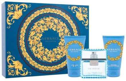 Versace Man Eau Fraiche Sada - EDT 50 ml + sprchový gel 50 ml + balzám po holení 50 ml Dárková sada