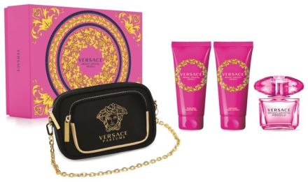 Versace Bright Crystal Absolu Sada - EDP 90 ml + sprchový gel 100 ml + tělové mléko 100 ml Dárková sada