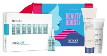 Skeyndor Power Hyaluronic Letní Set - Krém 25 ml + DD krém 01 15 ml + hydratační ampule 7 x 2 l Dárková sada