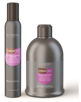 Alter Ego Silver Maintain Letní Set - Šampon 300 ml + oplachová pěna 200 ml Dárková sada