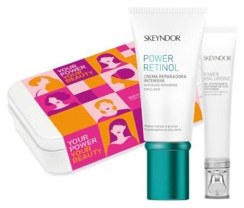 Skeyndor Power Retinol Set - Krém 50 ml + oční krém 15 ml + krém 25 ml + emulze 15 ml Dárková sada