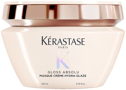 Kérastase Gloss Absolu Créme Hydra-Glaze Masque - Hydratačně-uhlazující krémová maska určená pro pevné, krepaté vlasy 200 ml