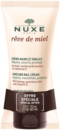 Nuxe Paris Rêve De Miel Hand Cream - Vyživující krém na ruce 2 x 50 ml
