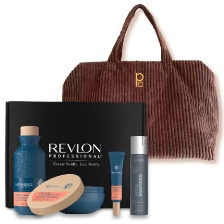 Revlon Professional Eksperience Longevity Vánoční Set - Šampon 250 ml + maska 200 ml + rekonstrukční olej 45 ml + lak na vlasy 75 ml Dárková sada