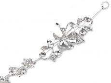 Štrasová ozdoba do vlasů krystal 1 1ks