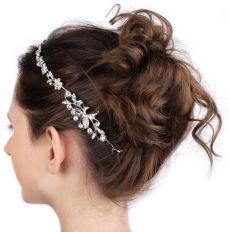 Štrasová ozdoba do vlasů krystal 1 1ks