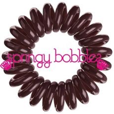 Springy Bobbles gumička do vlasů hnědá 3ks