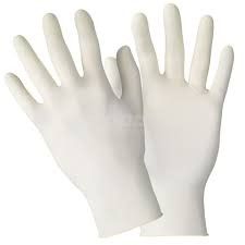 Labor Pro Jednorázové latexové rukavice s pudrem bílé S 100 ks