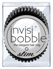 Invisibobble SLIM True Black - Gumičky do vlasů čená 3 ks