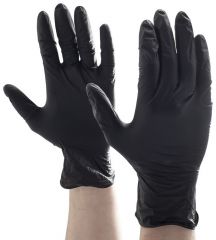 Bold®Aurelia® Black Nitrile Gloves - Jednorázové nitrilové rukavice M Černé 100ks