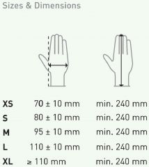 Bold®Aurelia® Black Nitrile Gloves - Jednorázové nitrilové rukavice M Černé 100ks