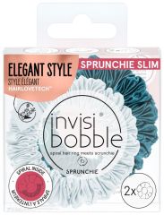 Invisibobble PRUNCHIE SLIM Cool as Ice 2pc - Gumička do vlasů 2 ks