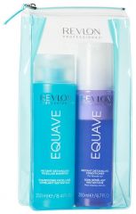 Revlon Professional Equave Set - Hydratační šampon 250ml + Neoplachovací kondiconer pro blond vlasy 200ml + Pouzdro Dárková sada