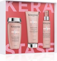 Kérastase Chroma Absolu Light Vánoční Set - Šampon Chroma Respect 250 ml + péče 250 ml + Termoochranné sérum 150 ml Dárková sada