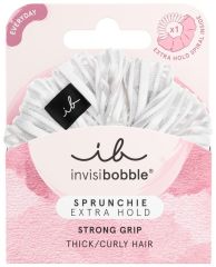 Invisibobble Sprunchie EXTRA HOLD Pure White - Gumička do vlasů bílá 1 ks